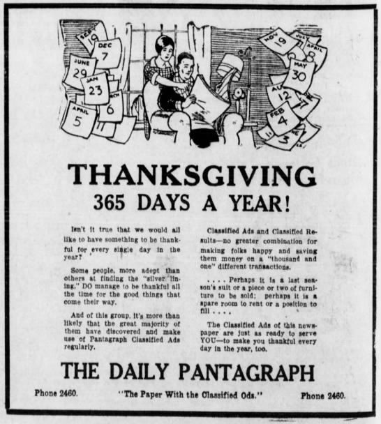 Thanksgiving: 365 Days a Year